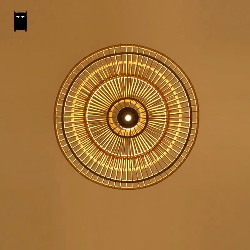 Бамбуковая плетеная лампа из ротанга|pendant light fixture|light fixtures rusticlight |