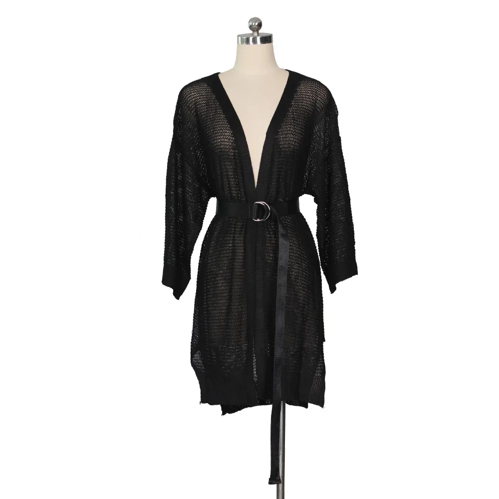 

2018 Sexy Knitted Crochet Cardigan Beach Cover Up Women Sashes Bikini Swimsuit Bathing Suit Cover Up Plus Size Beach Dress Tunic