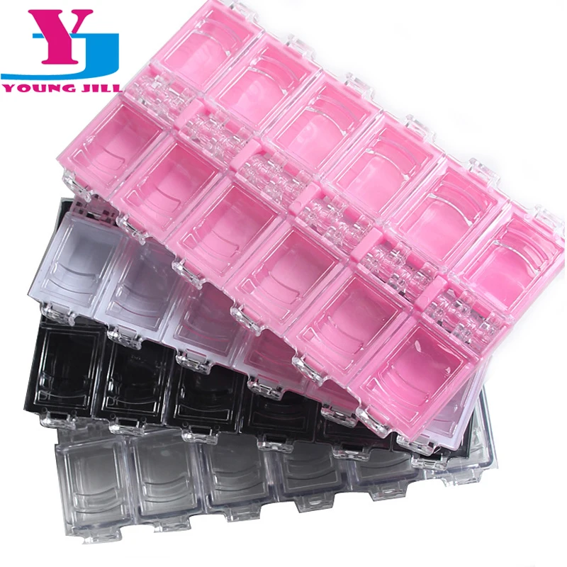 Новинка пустой пластиковый контейнер для хранения с 12 отделениями украшения