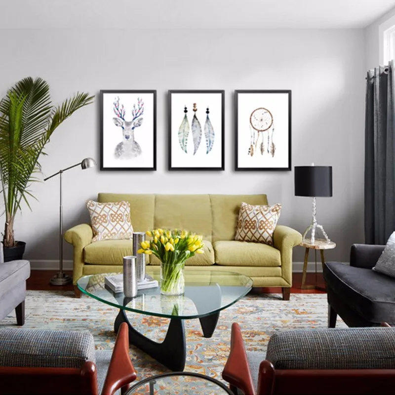 Новая стена холст олень постер печать на холсте Mondern живопись по номерам Decoracao
