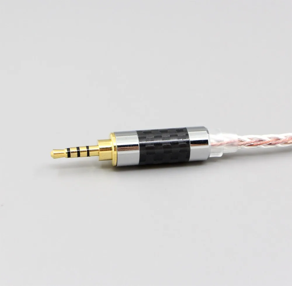 LN005363 800 провода серебро+ OCC сплав кабель для наушников Focal Elear Final Audio Design Hope vi Denon AH-D600