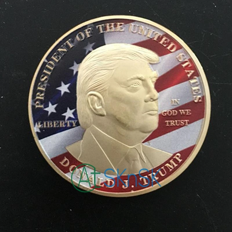 

10 шт./лот 45-й президент 2016 США JFK Дональд монета с изображением Трампа президент США позолоченные монеты вызов монеты Новые