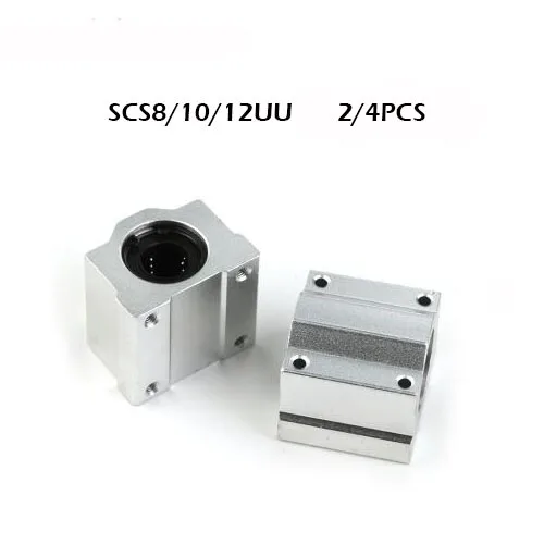 2/4 шт./лот SC8UU SCS10UU SCS12UU Линейный шарикоподшипник для 3D принтера стол подшипник