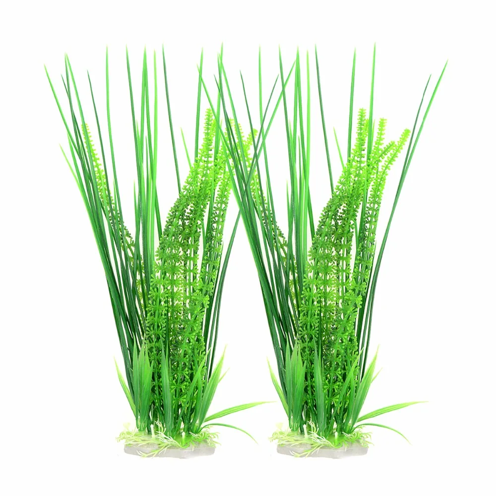 2 шт. упак. новые искусственные аквариумные растения украшения 40 см красивые