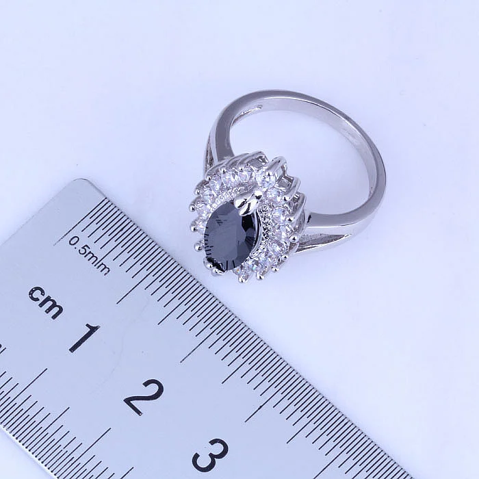 Женский ювелирный комплект из кольца и серёг в форме глаза | Украшения аксессуары