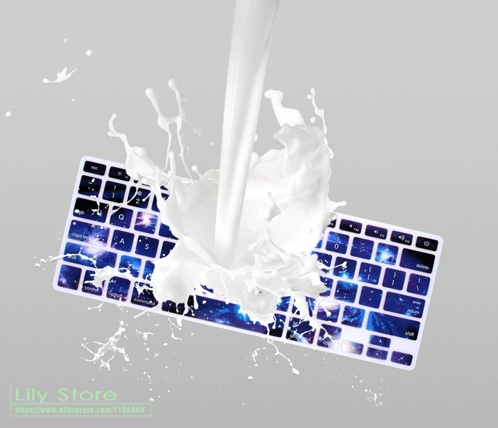 Для Macbook Pro 13 15 с или W/Out Retina силиконовый чехол для Air 3 Swirl Starry Sky клавиатуры |