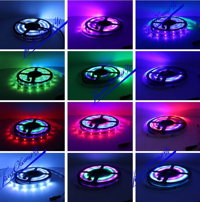 Светодиодная лента 5050 RGB Dream Color 6803 белая Водонепроницаемая печатная плата IP67 30 м +