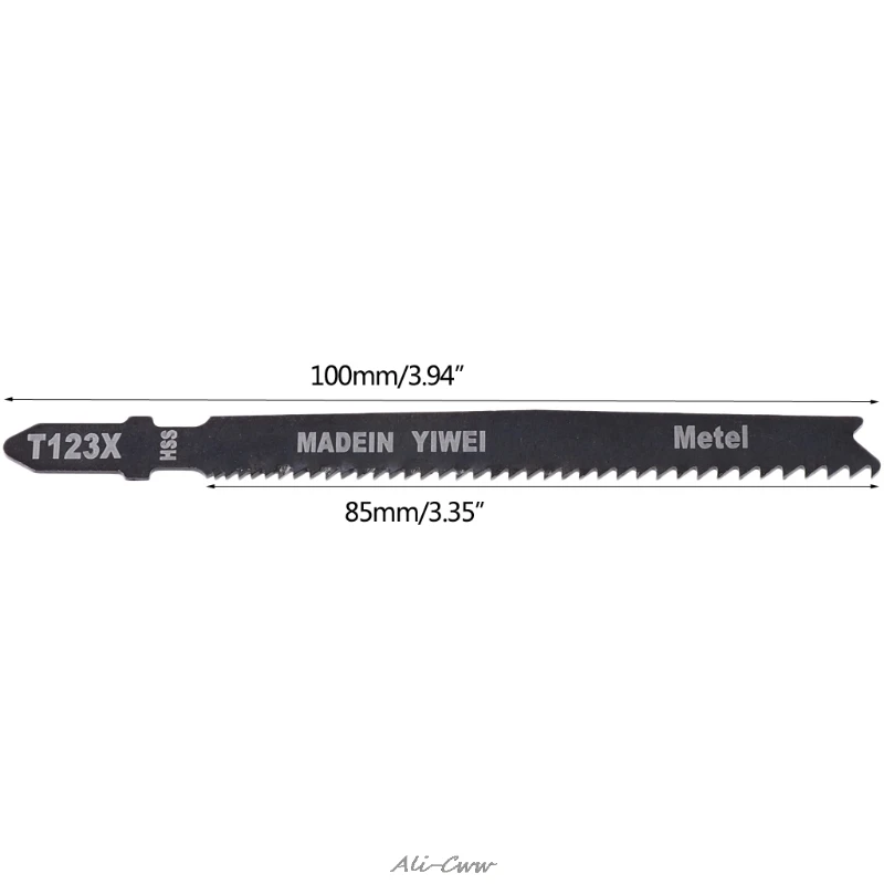 Набор лезвий для лобзика T123X 4 дюйма высокое качество с Т-образным хвостовиком 5