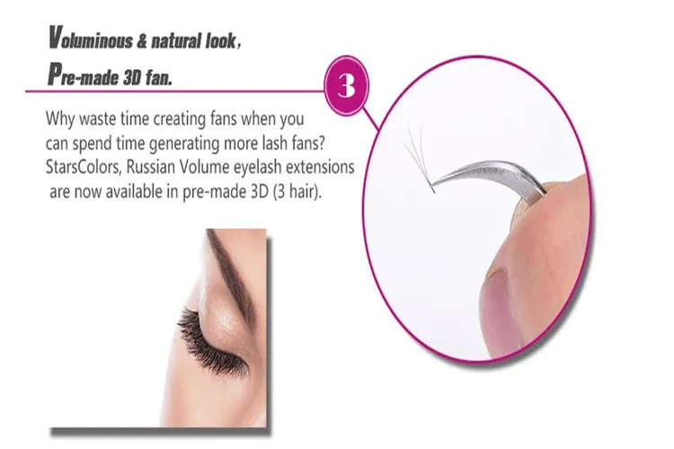 

2 Boxes Volume 3D Eyelash Extensions 0.07 Thickness Hair Mink Individual Lash By Free Shipping