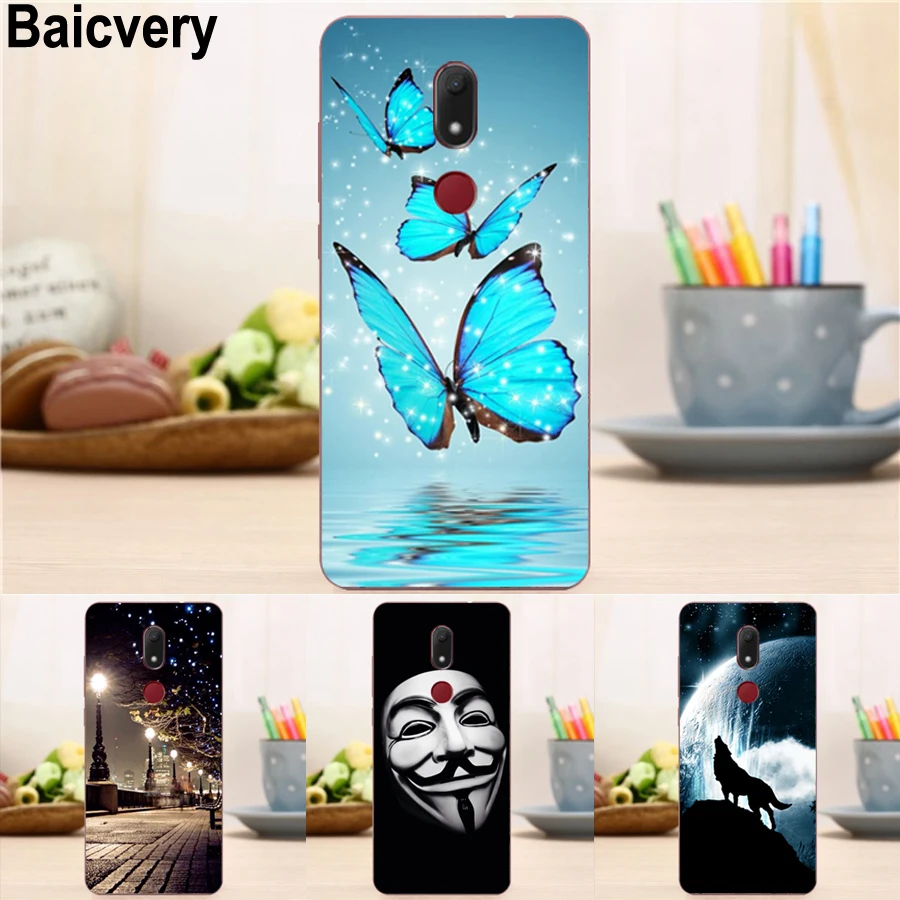 BQ 5700L Space X мягкий силиконовый резиновый чехол для BQ5700L цветочный узор высшего