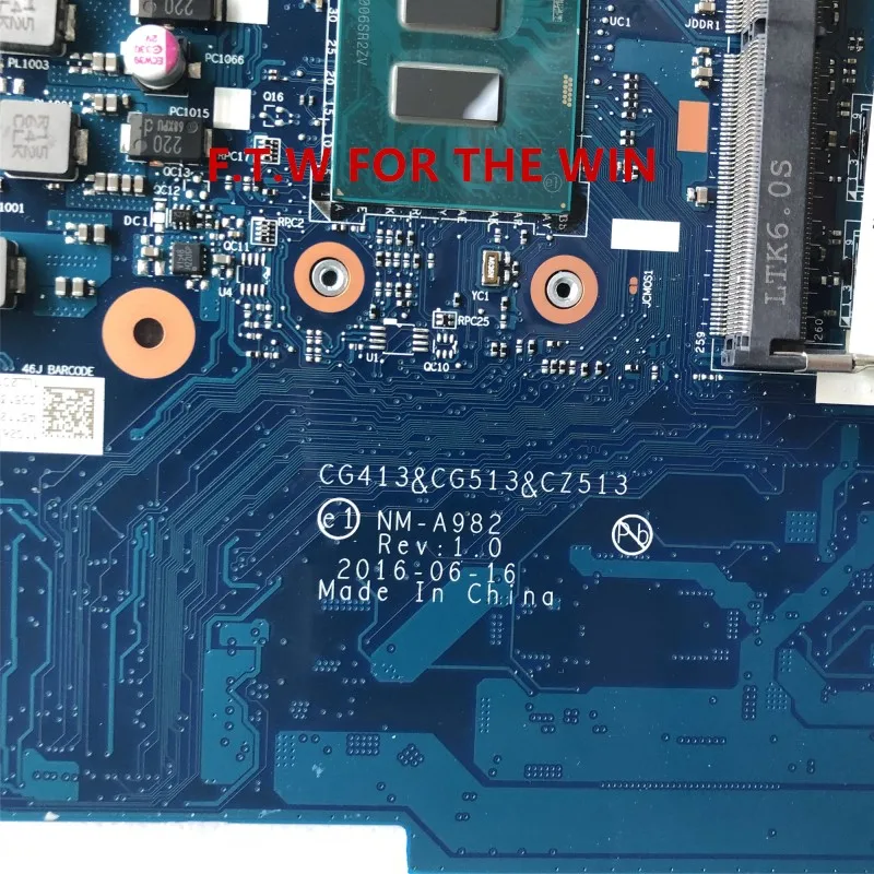 Preise FRU: 5B20M29203 Para Lenovo 310-15ikb 510-15ikb Placa Motherboard Laptop NM-A982 DDR4 RAM 4G I7-7500U 100% Probado CG413 CG513