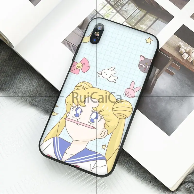 Ruicaica/милый мягкий чехол для телефона из ТПУ iphone 8 7 6 S Plus 5 5S SE XR X XS MAX Coque Shell |