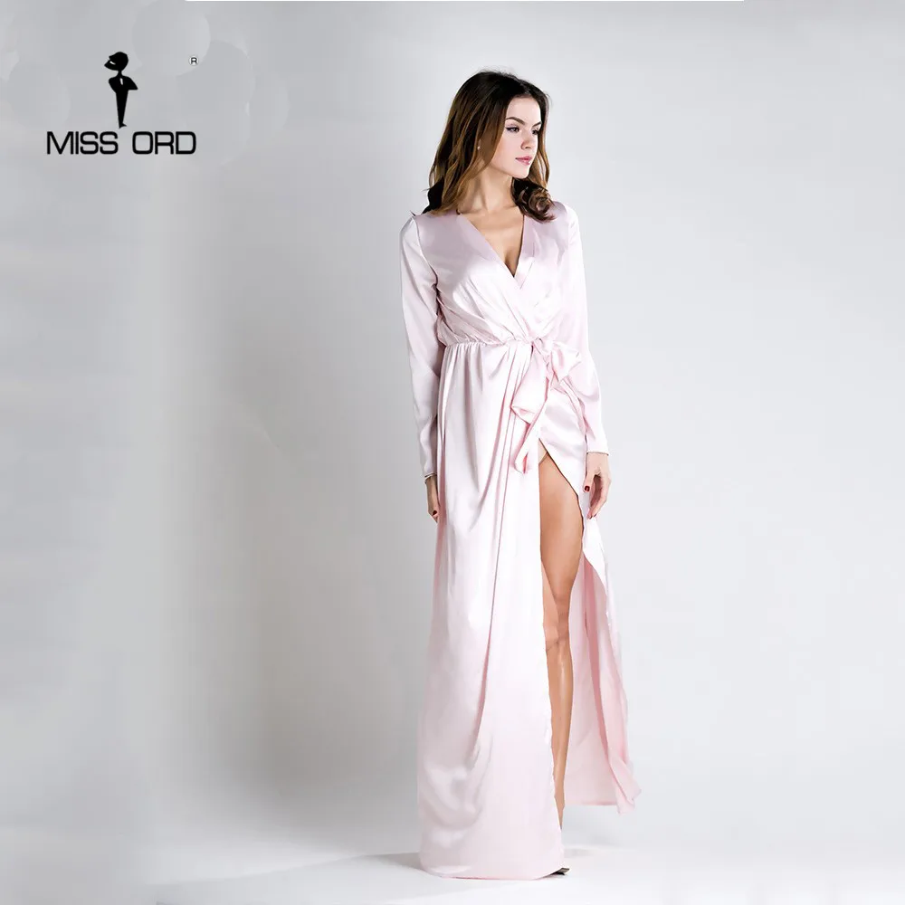 Missord 2019 сексуальное платье с длинными рукавами и v-образным вырезом FT5152 | Женская