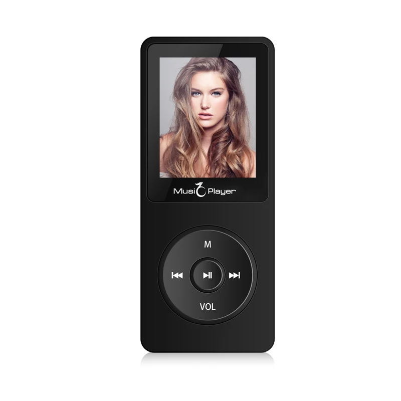 IQQ новая версия Ультратонкий MP3-плеер X02 Встроенный 40G и колонки могут играть 80H без потерь портативный плеер с FM/запись - Цвет: X02 Black