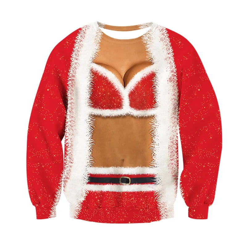 Unisex Men Women 2020 Ugly Christmas Sweater Vacation Santa Elf Pullover Funny Womens Sweaters Tops Autumn Winter Clothing | Женская