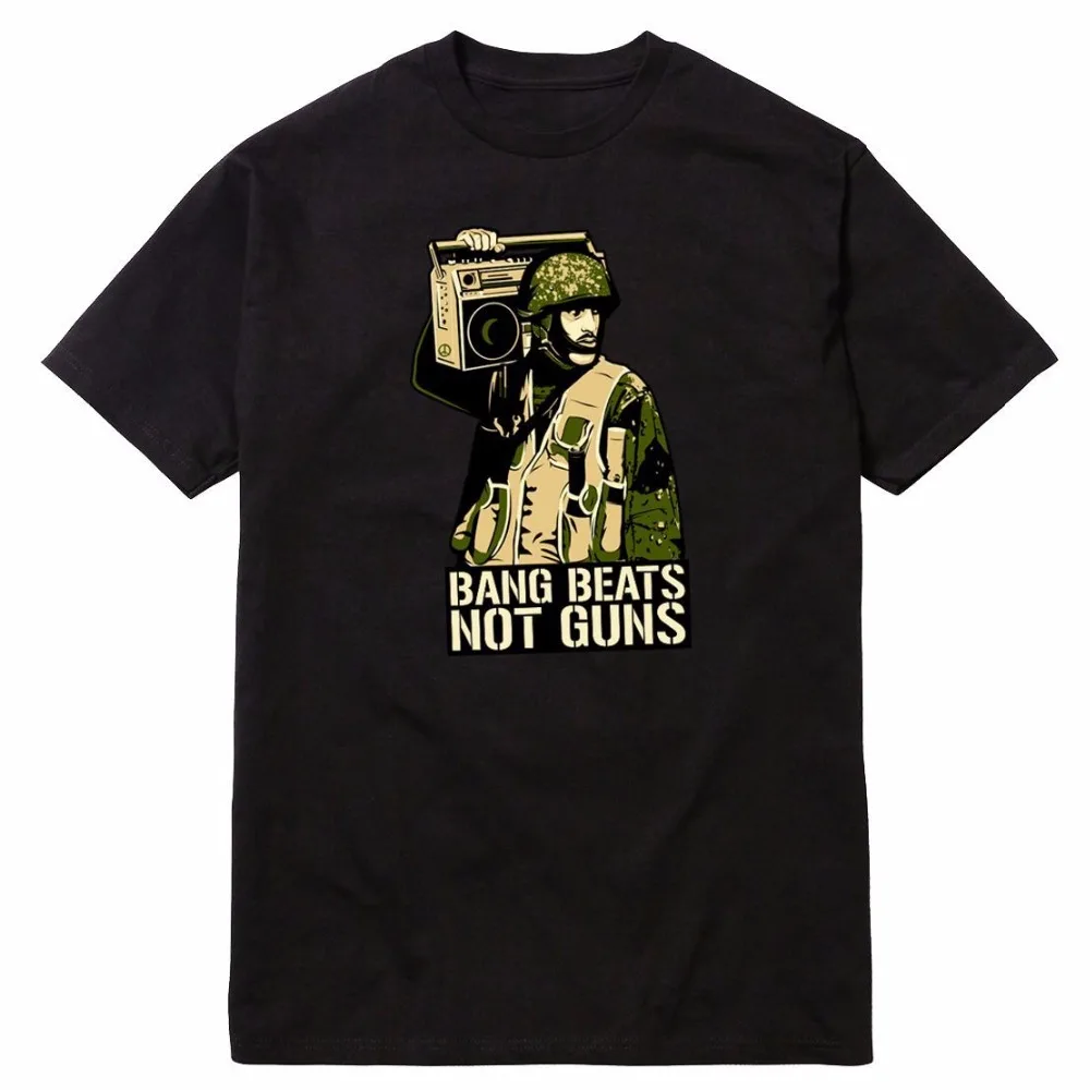 Мужская Повседневная футболка с надписью Bang Beats Not Guns Tribe Quest Dilla Biggie худи в стиле