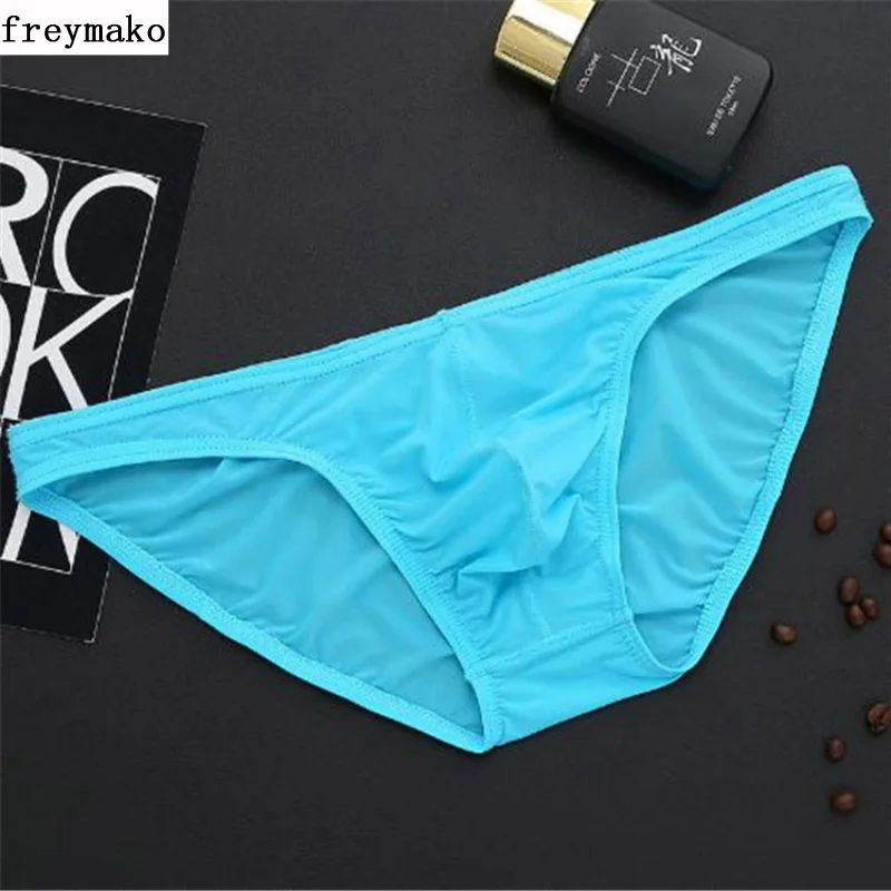 Нижнее белье мужское ультратонкое прозрачное бесшовные 5 шт./лот|ice silk briefs|mens bikini