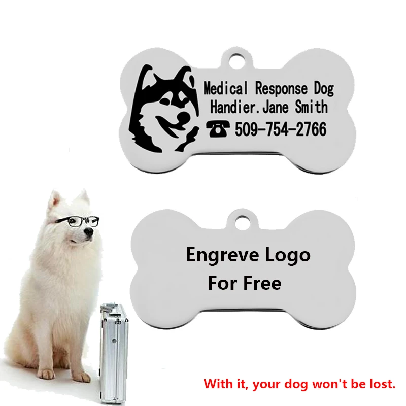 Лазерная Бесплатная гравировка двусторонняя этикетка для домашних животных