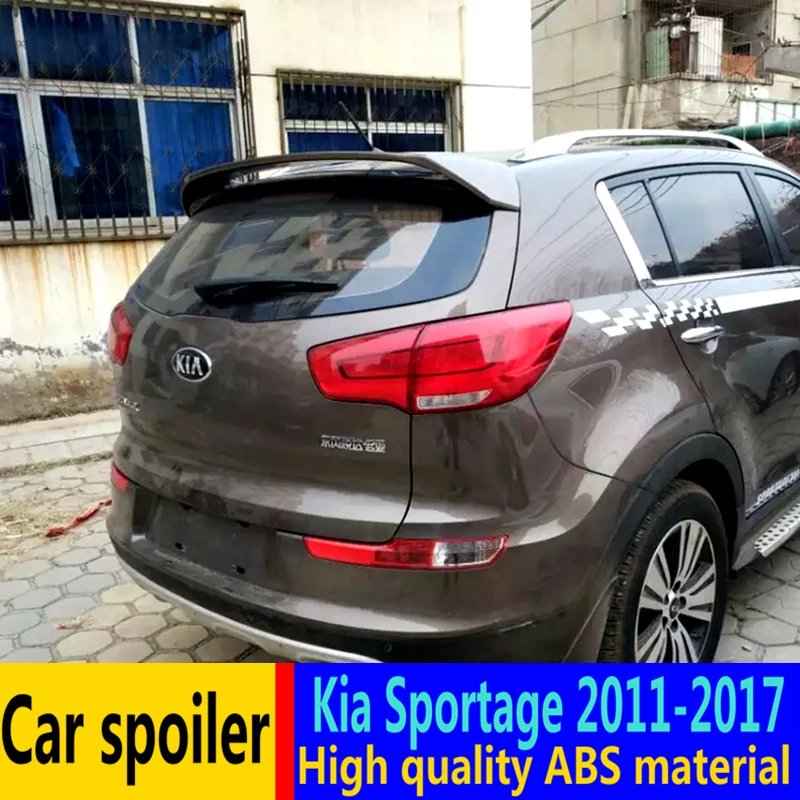 Для Kia Sportage спойлер 2011- высокое качество абс материал автомобильное заднее крыло праймер цвет задний спойлер для Kia Sportage R