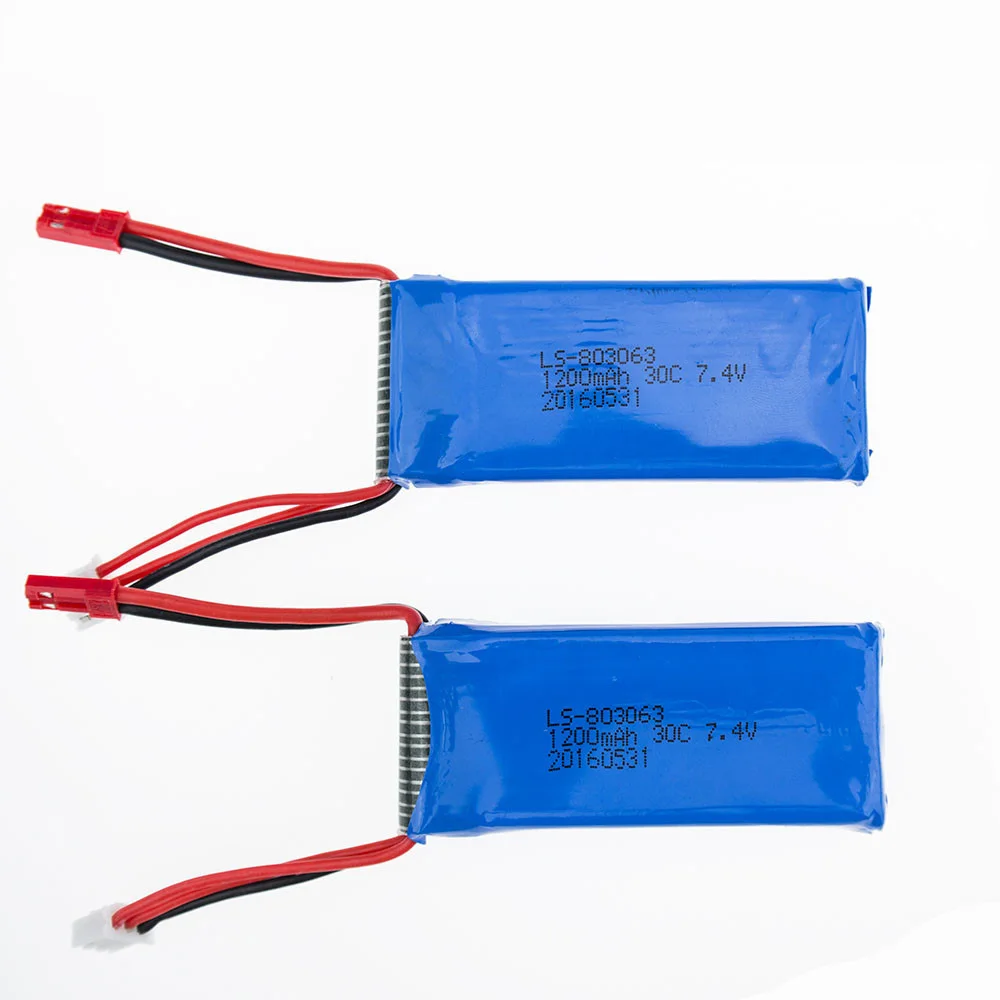 Hot2PCS 7 4 V 1200 мА/ч Батарея для YiZhan Tarantula X6 WLTOYS V262 V333 JJRC X1 H16 Li po безщеточный