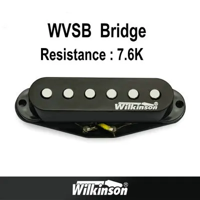 WVSB Bridge Black Гитарные звукосниматели, оригинальные звукосниматели Wilkinson Alnico V Humbucker, звукосниматели с одной катушкой, металлические звукосниматели rock, сделанные в Корее - Цвет: WVSB Bridge Black