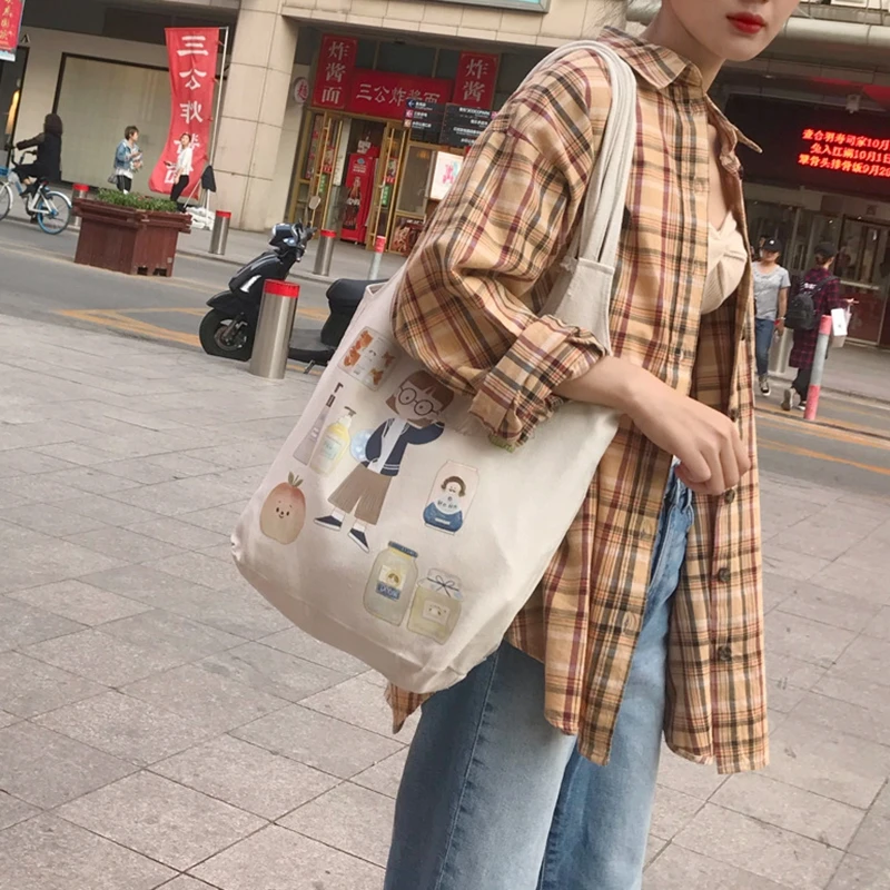 Оригинальная дизайнерская сумка Youda с иллюстрациями Холщовая Сумка принтом