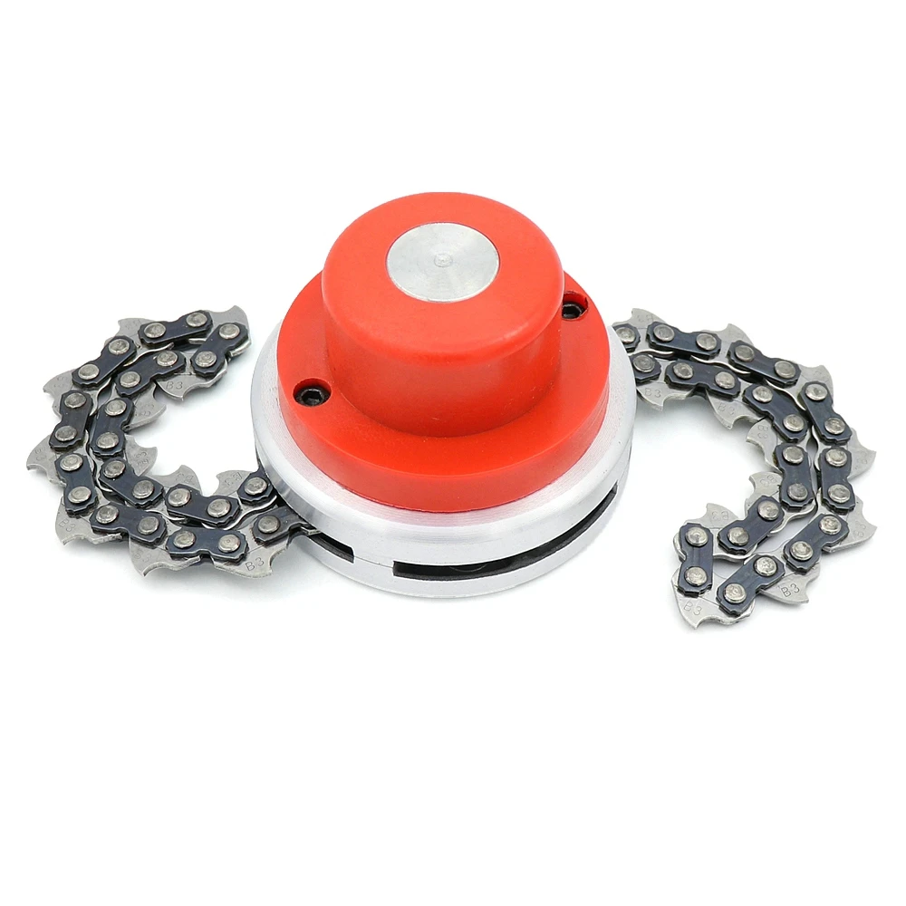 Газонокосилка цепи Головка триммера цепь щеточка для сада травы кусторез