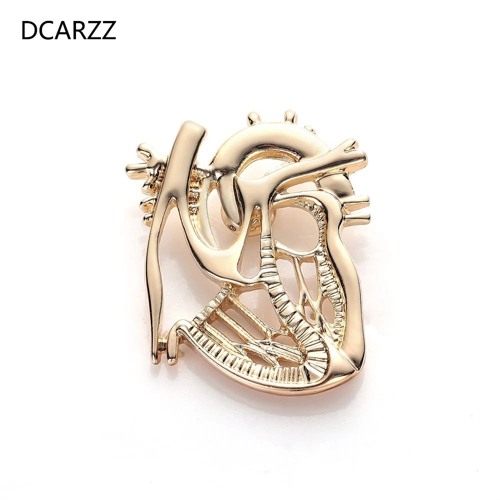 Новое сердце Форма брошь с золотой Заколкой ювелирное изделие подарок медсестра