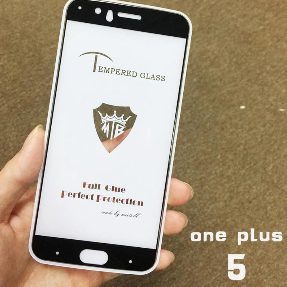 Для oneplus 5 стекло 2.5D Закаленное Стекло 9 H полное покрытие клея для протектор
