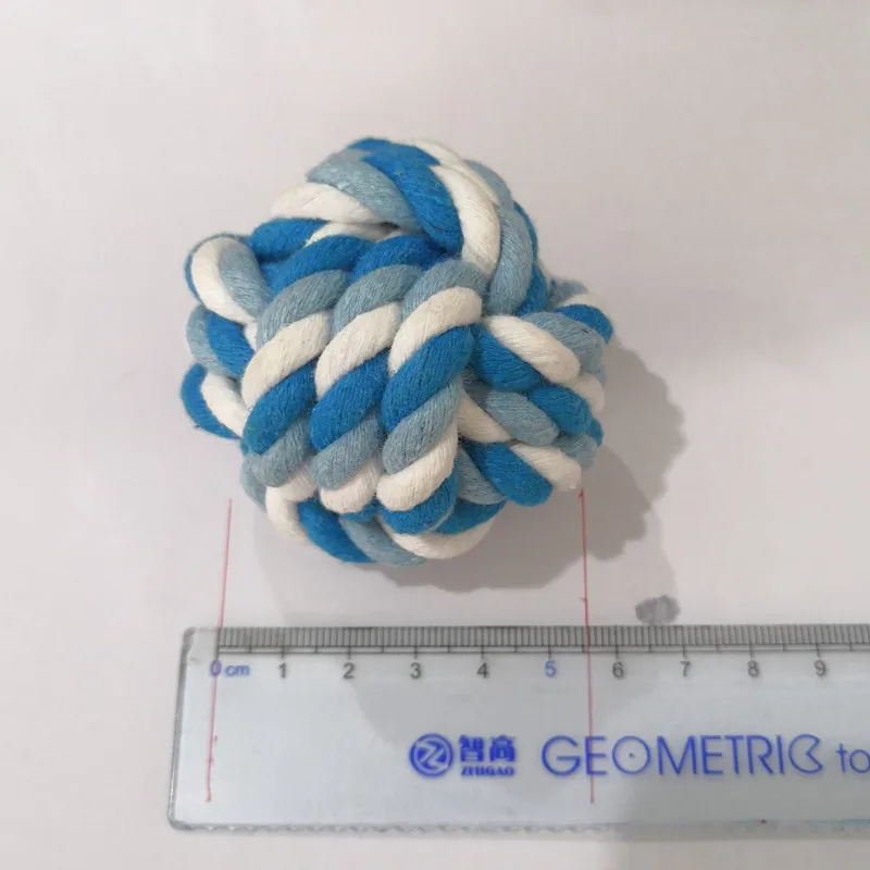 Pets Rope Ball Toys Bite Colorful Squeak Dog Wool Pet Puppy Chew 30% off | Дом и сад