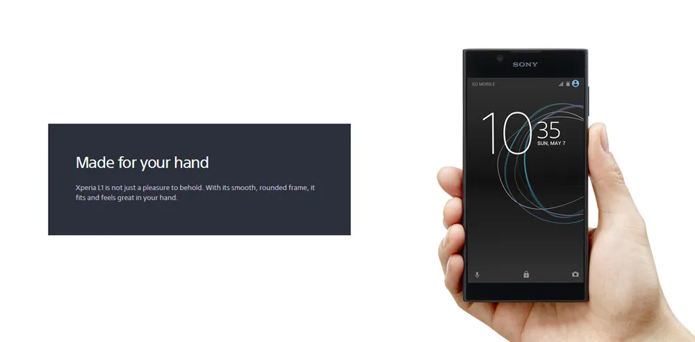 Смартфон Sony Xperia L1 4G android 7,0 5," IPS MTK6737T четырехъядерный 2 Гб ОЗУ 16 Гб ПЗУ 2620 мАч 13 м+ 5 Мп NFC мобильные телефоны