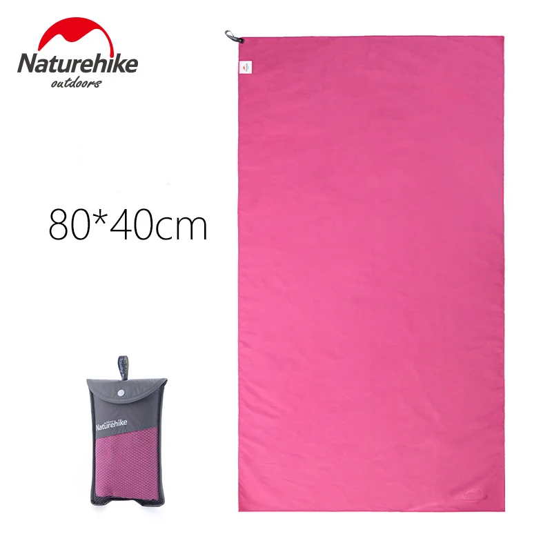 Naturehike микрофибра Swimmimg полотенце 3 цвета 80x40 см 130x73 см ультралегкое Впитывающее Воду быстросохнущее банное полотенце - Цвет: Red 80x40cm