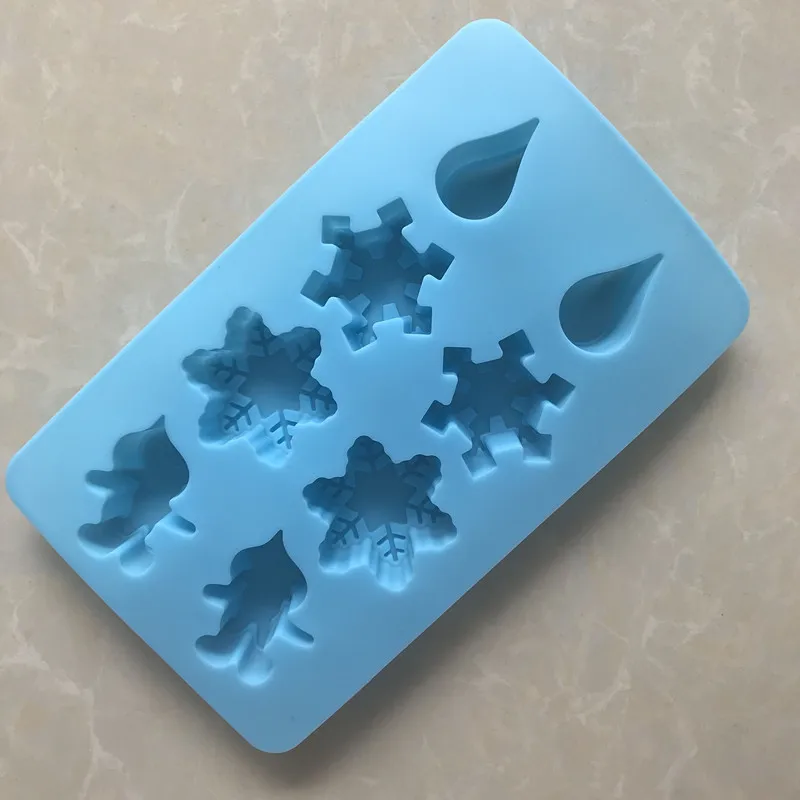 8-полостная Снежинка дождевики фотоформа форма для льда дома высокая температура