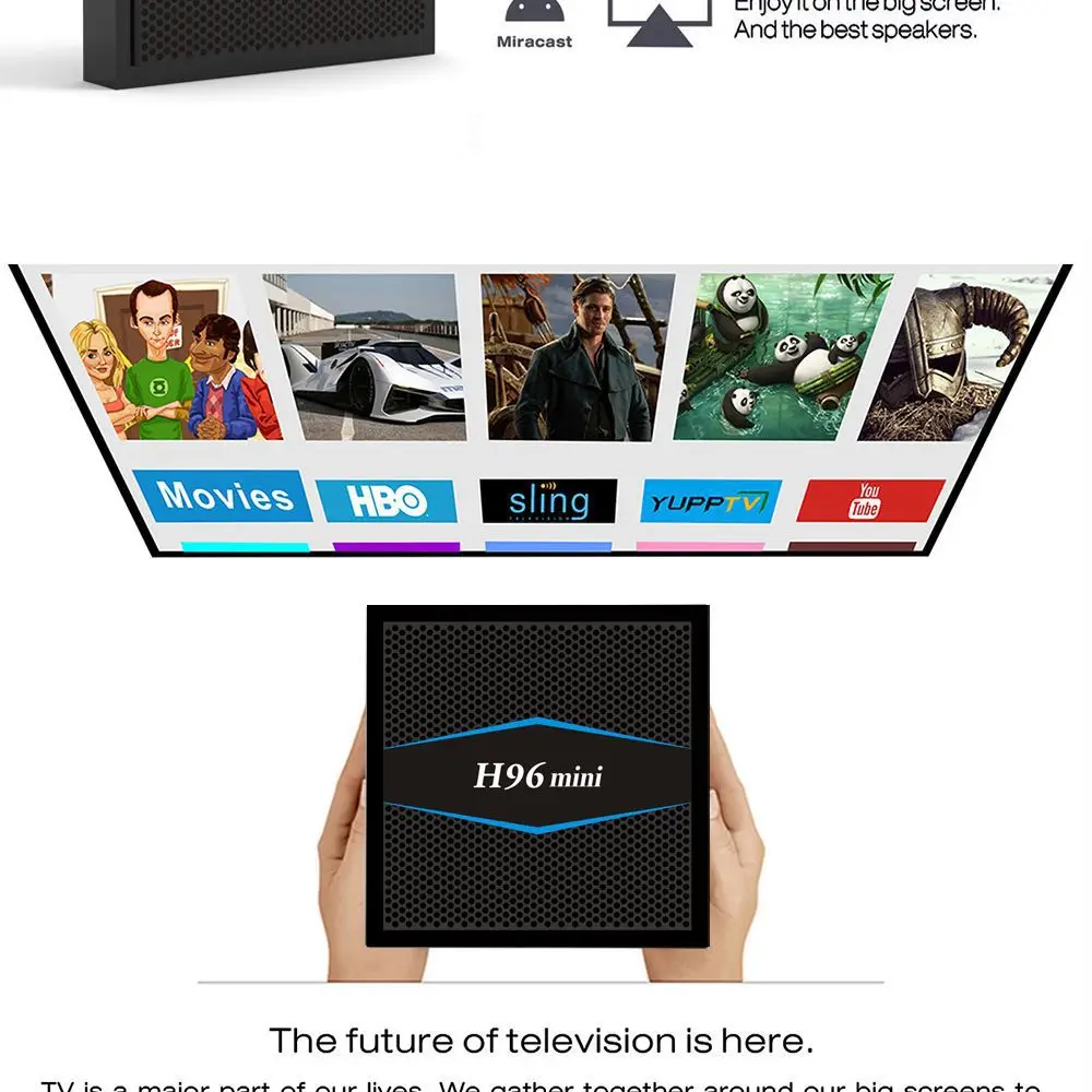 2018 Заводская розетка H96 Мини Android 7 1 телеприставка 2G + 16G S905W 4K HD smart network TV box 2 4G/5 GWifi |