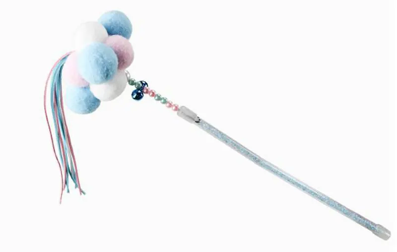 Manual Feather Ball Tassels Cat Bar Fighting Young Into Cats Pet Toys Fairy Playing Sticks | Дом и сад