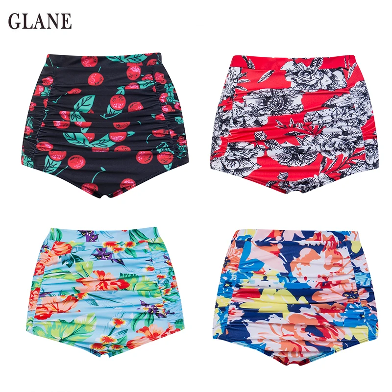 Новинка 2019 сексуальные женские бикини с цветочным принтом в стиле ретро высокой