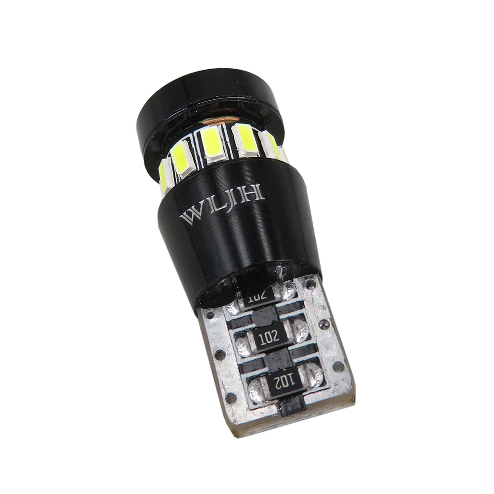 WLJH 2 шт. Автомобильный светодиодный свет T10 W5W светодиодный 168 194 2825 CAN-шина высокой мощности 3014 SMD полоска-фара лампы для Honda Accord 2013