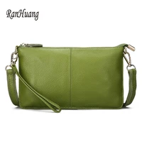 ranhuang women genuine leather day clutches candy color shoulder bags womens fashion crossbody bags small clutch bags
