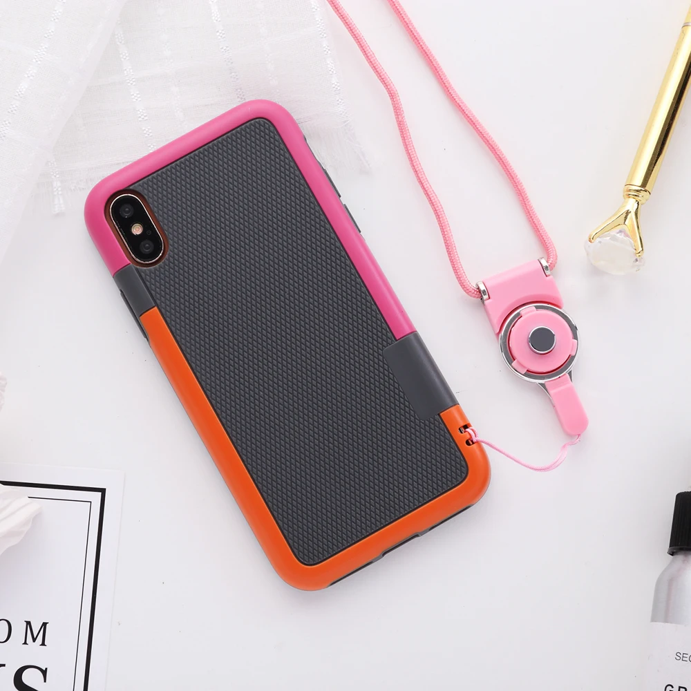 Для iphone X чехол для 7/plus двойной цвет ударопрочный Силикон + PC Apple iPhone 6 6splus