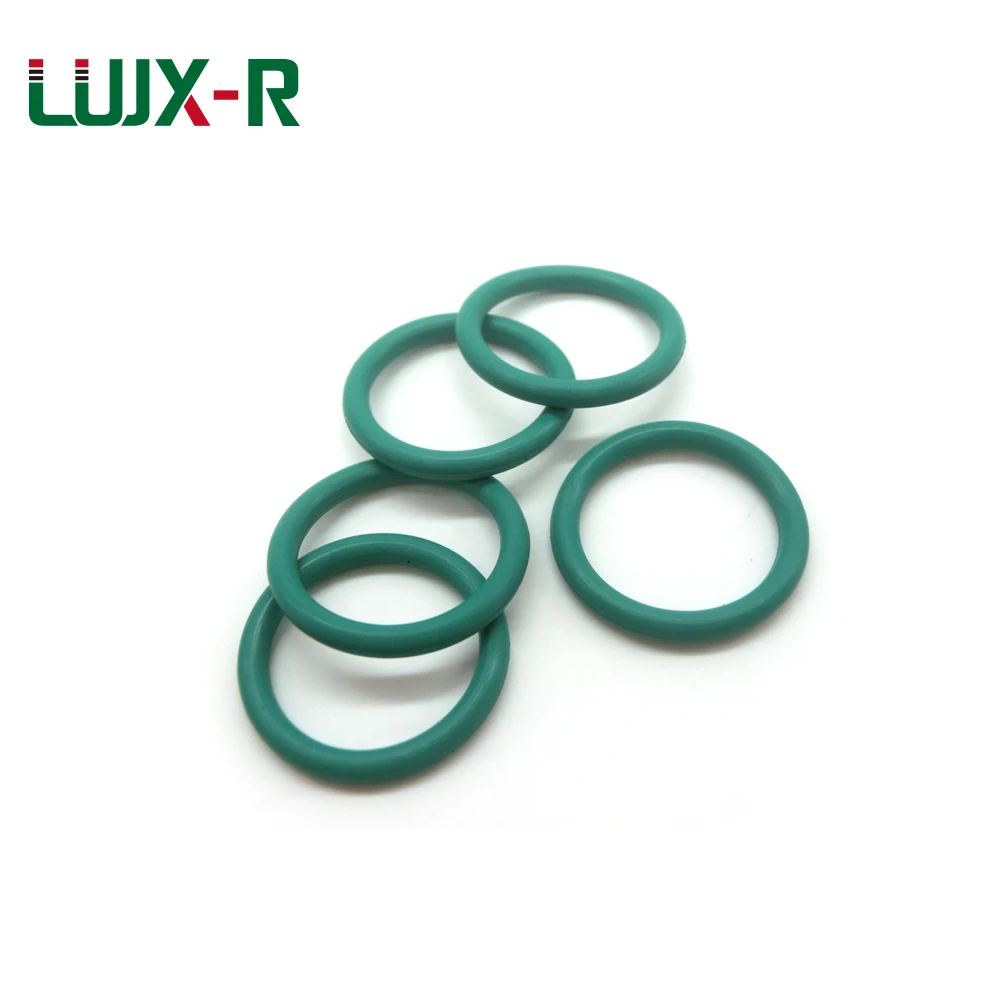 LUJX-R 10 шт. 2,2 мм FKM уплотнительное кольцо, не пропускающая масло-хомут с круглым воротником для мальчиков и девочек уплотнительная шайба Dia.9/11/12/13/14/15/16/18/20/100/110 зеленый уплотнительным кольцом