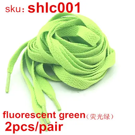 1 pair fluorescent g 2 шт./пара красочные роликовые коньки шнурки спортивные кроссовки на плоской подошве шнурки строки Quad шнурки коньков - Цвет: 1 pair fluorescent g
