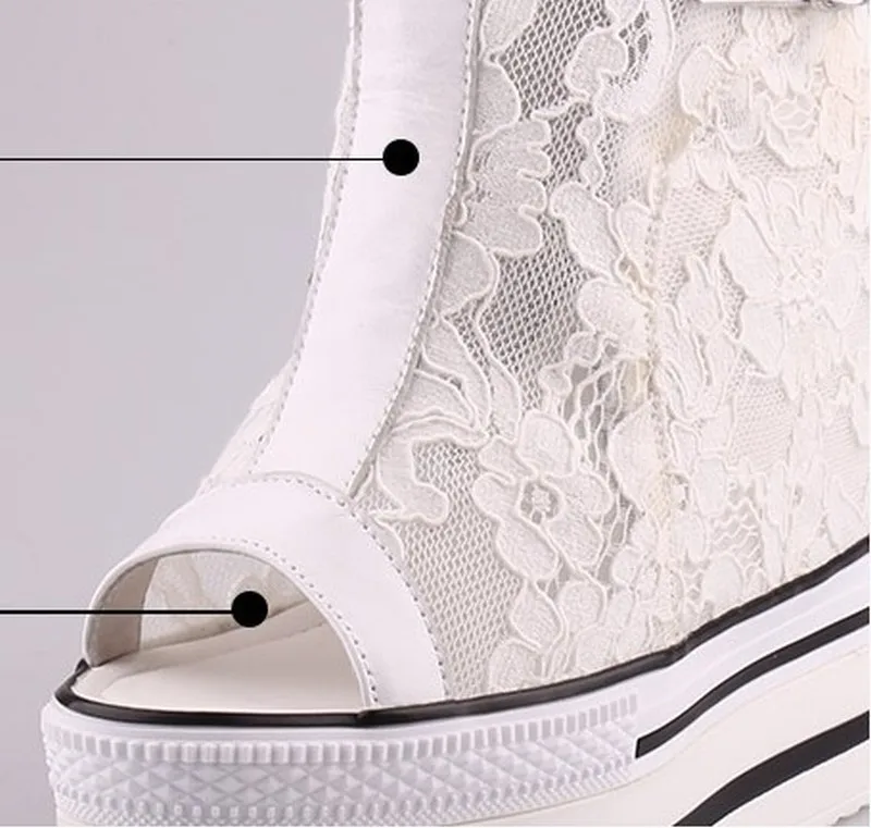 Новый женская обувь женщина платформы высокие каблуки открытым носком босоножки