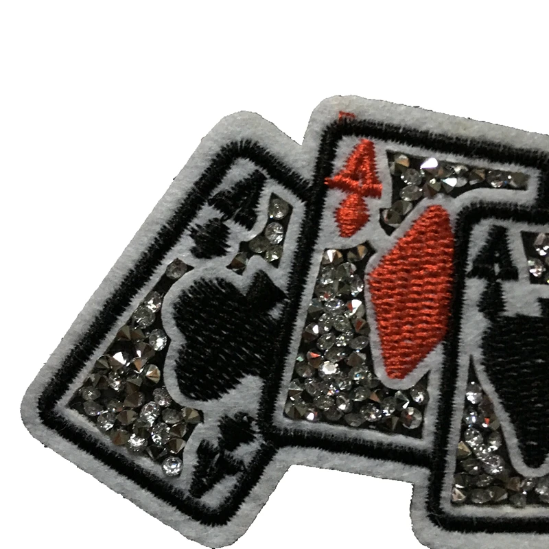 2 шт. термоплавкие нашивки для покера Стразы одежды аксессуары сделай сам