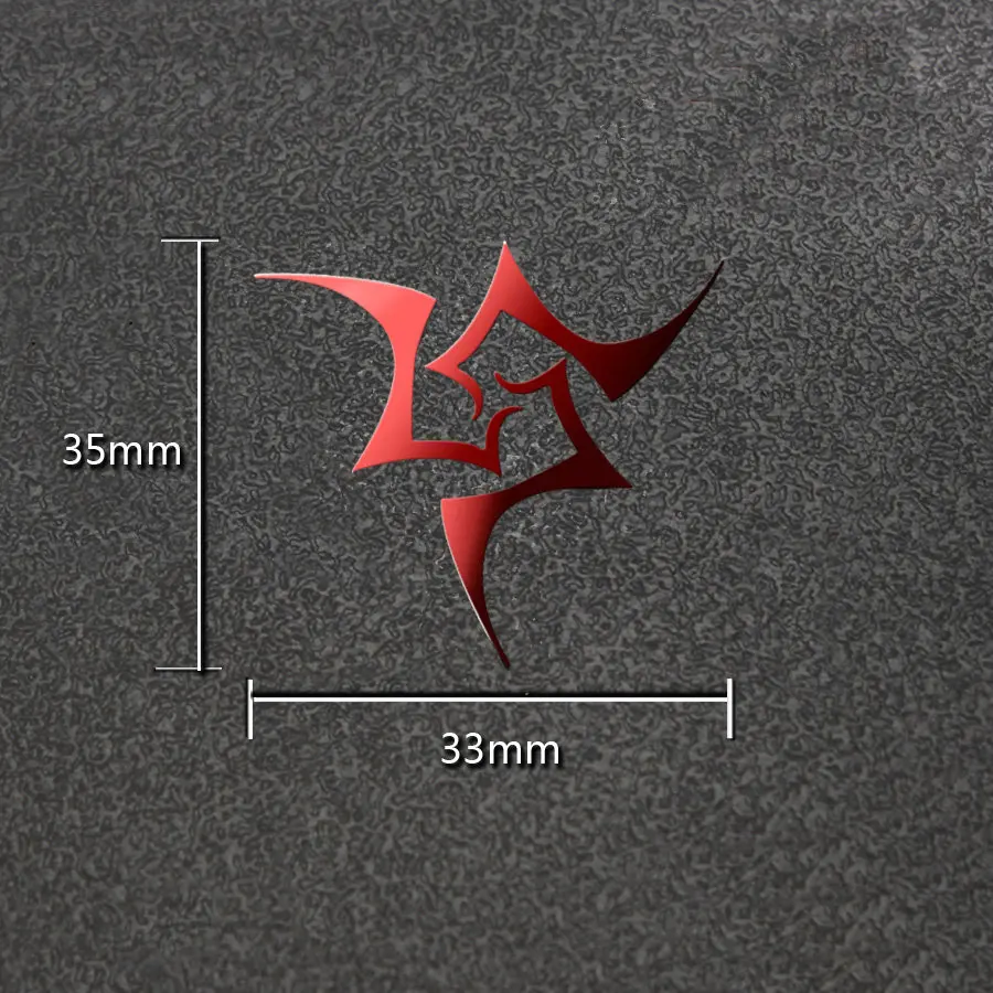Fate Zero Fate Stay Night Аниме 3D металлическая наклейка s Роскошный телефон ноутбук наклейка на холодильник автомобиль наклейка DIY игрушка наклейка s подарок