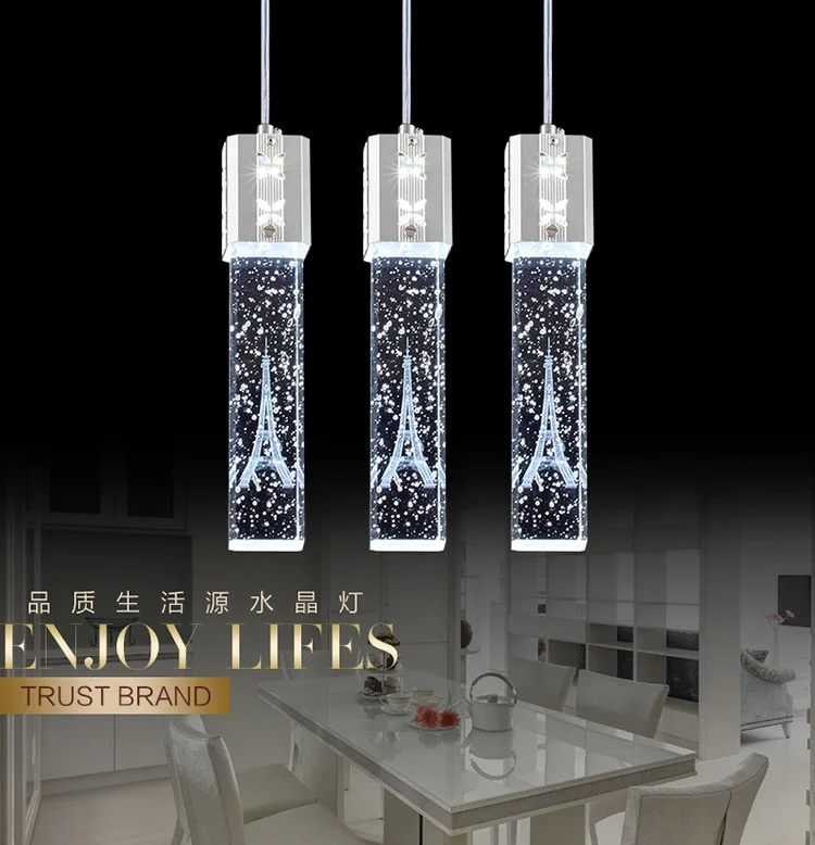 Хрустальный подвесной светильник 3 Налобные светодиодные светсветильник льники