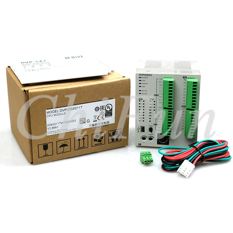 Оригинальный программируемый контроллер Delta DVP20SX211T DVP20SX211R DVP20SX211S PLC модуль 24VDC