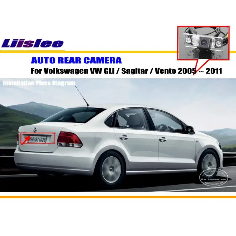Автомобильная парковочная камера заднего вида для VW GLi Sagitar Vento 2005 ~ 2011 NTST