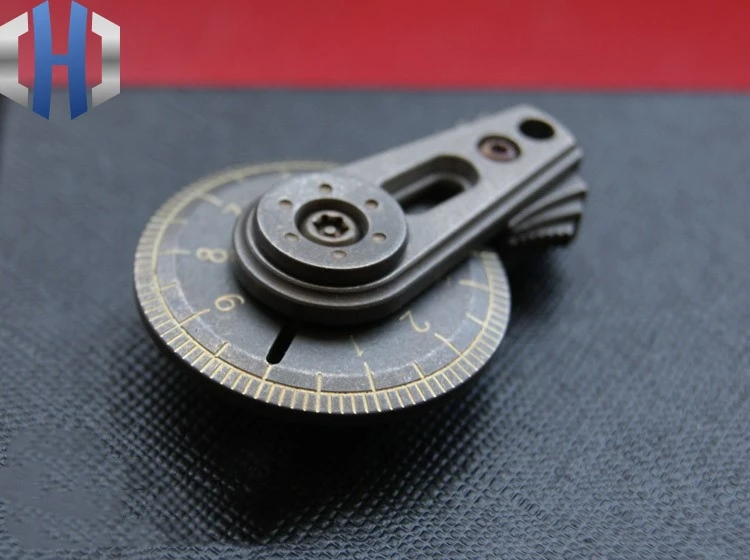 EDC Мини титановый сплав линейка ручной измерительный инструмент лента