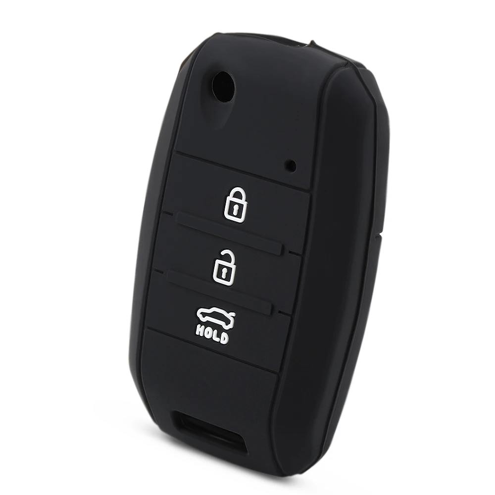 Силиконовый чехол с откидной крышкой для ключа KIA Sid Rio Soul Sportage Ceed Sorento Cerato K2 K3 K4 K5