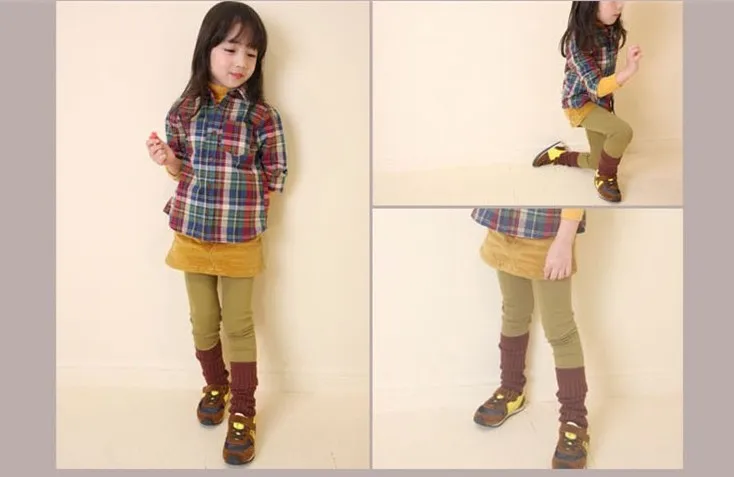 Новые детские зимние леггинсы из толстого бархата не для внешней торговли